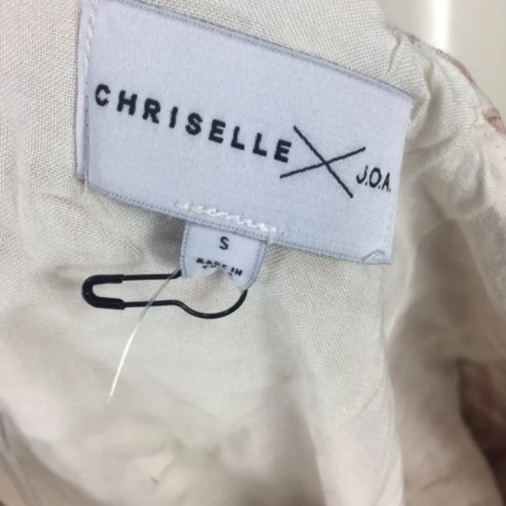 JOA Off the Shoulder Plaid Pleated Mini Dress S - Image 5