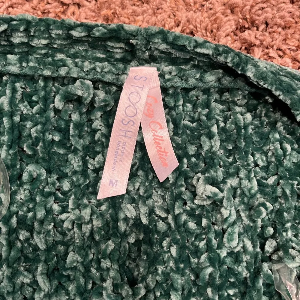 Green Chenille Sweater Cardigan - Image 11