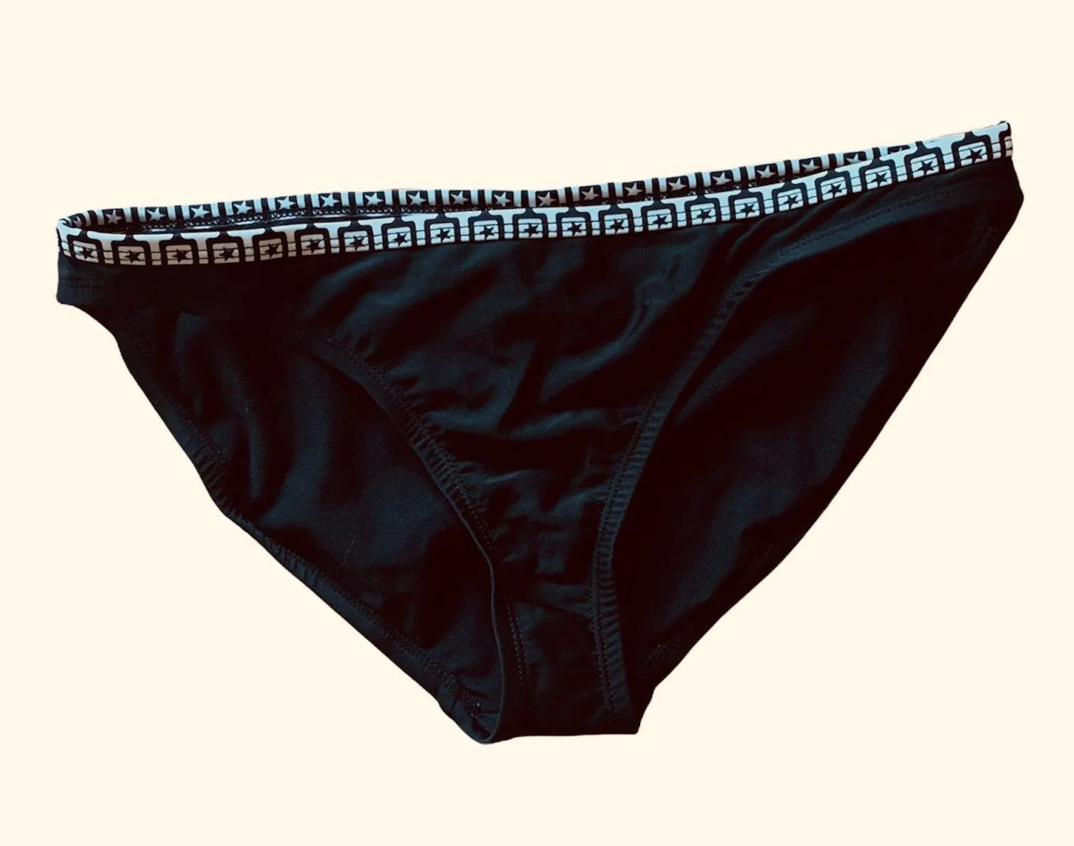 Black Bikini Bottom  One Star Small NWT - Image 4