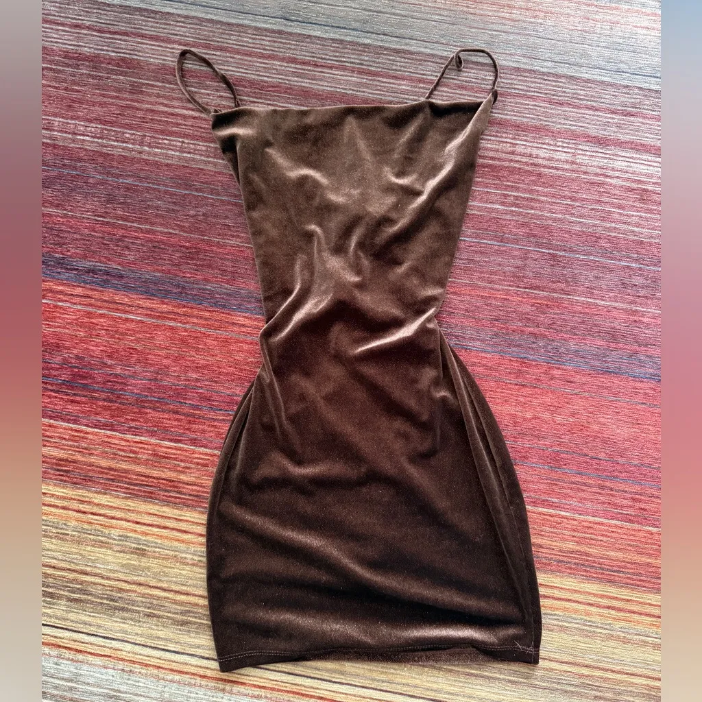 Windsor brown sparkly mini dress - Image 4