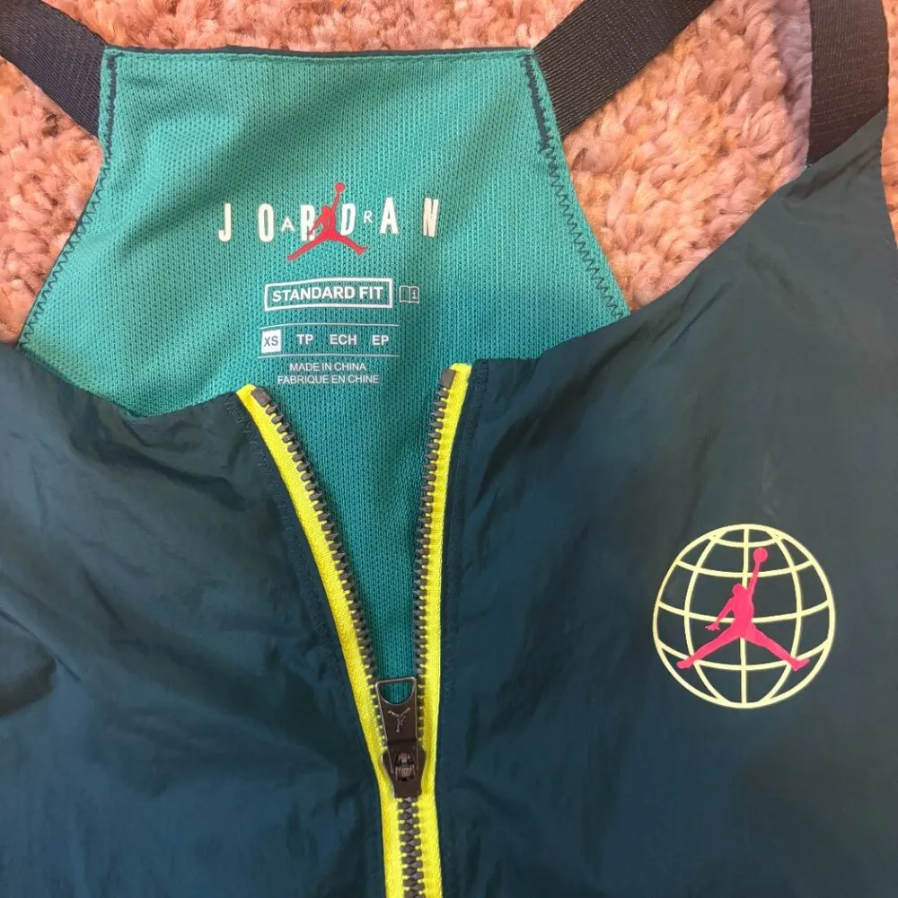 Nike Size XS Green Belted AIR JORDAN Womens Utility Flight Dress LIMITED EDITION - Image 6