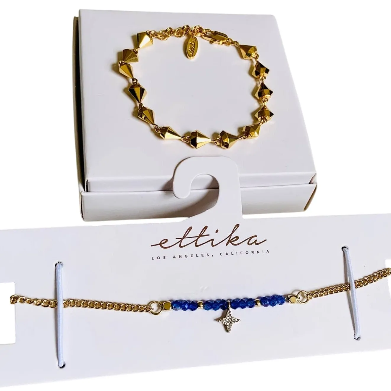 Ettika Choker Necklace and Bracelet REVOLVE NWT NEW Gold Tone - Set of Two - Image 7