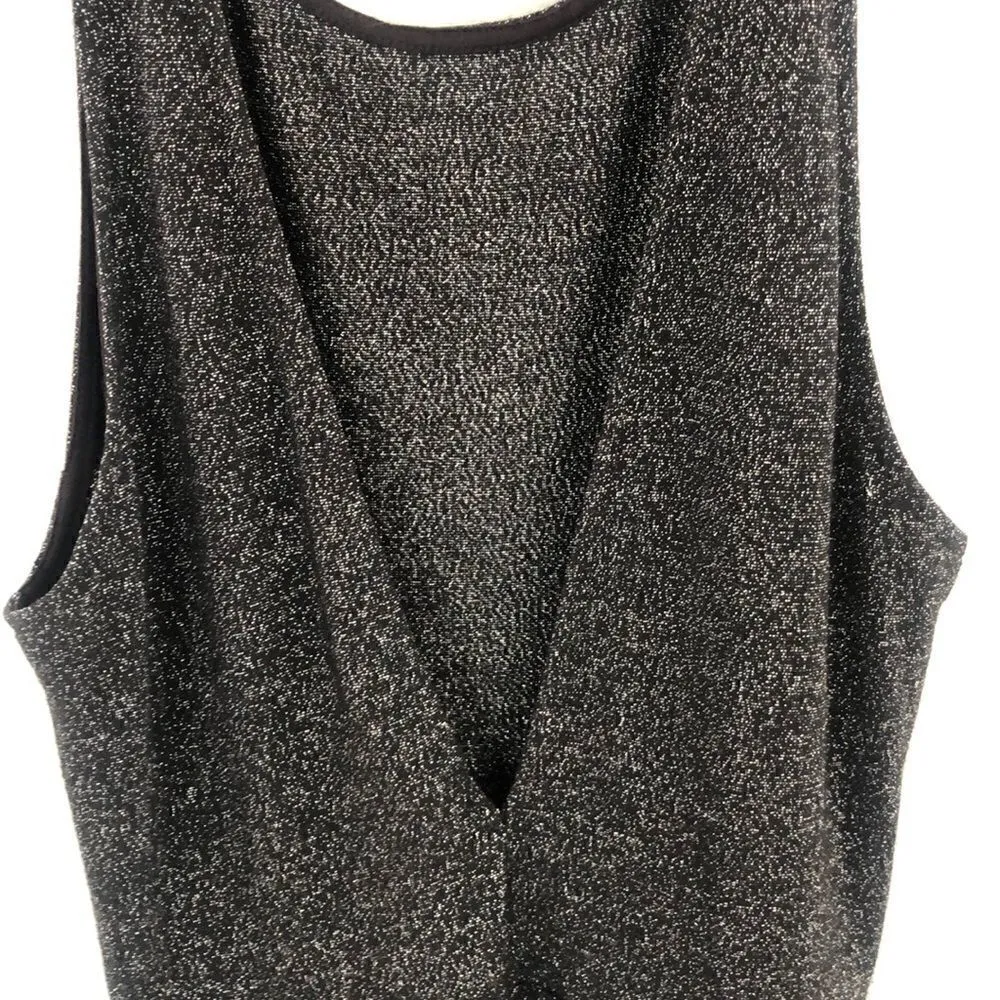 Divided little black dress.  Size 4. Lots of sparkle! - Image 5