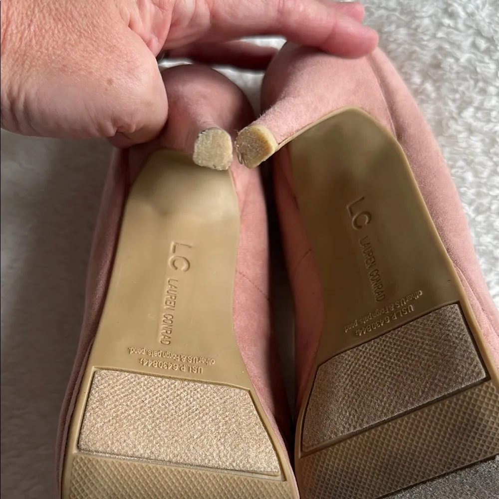 LC Lauren Conrad Joanna Mauve Platform Wedge High Heel Shoe Size 8.5 - Image 5