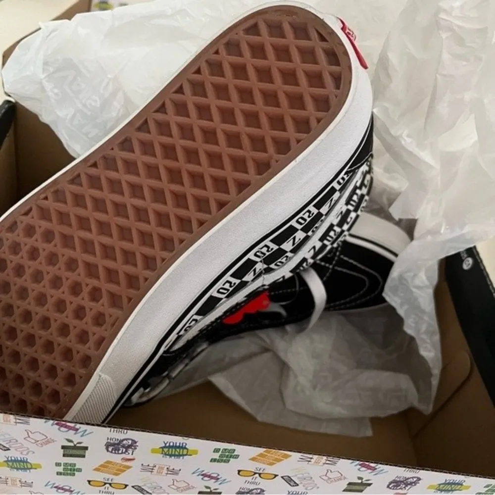 VANS High Tops Black White RARE Zappos 20th Anniversary Womens 9 Mens 7.5 NEW - Image 10