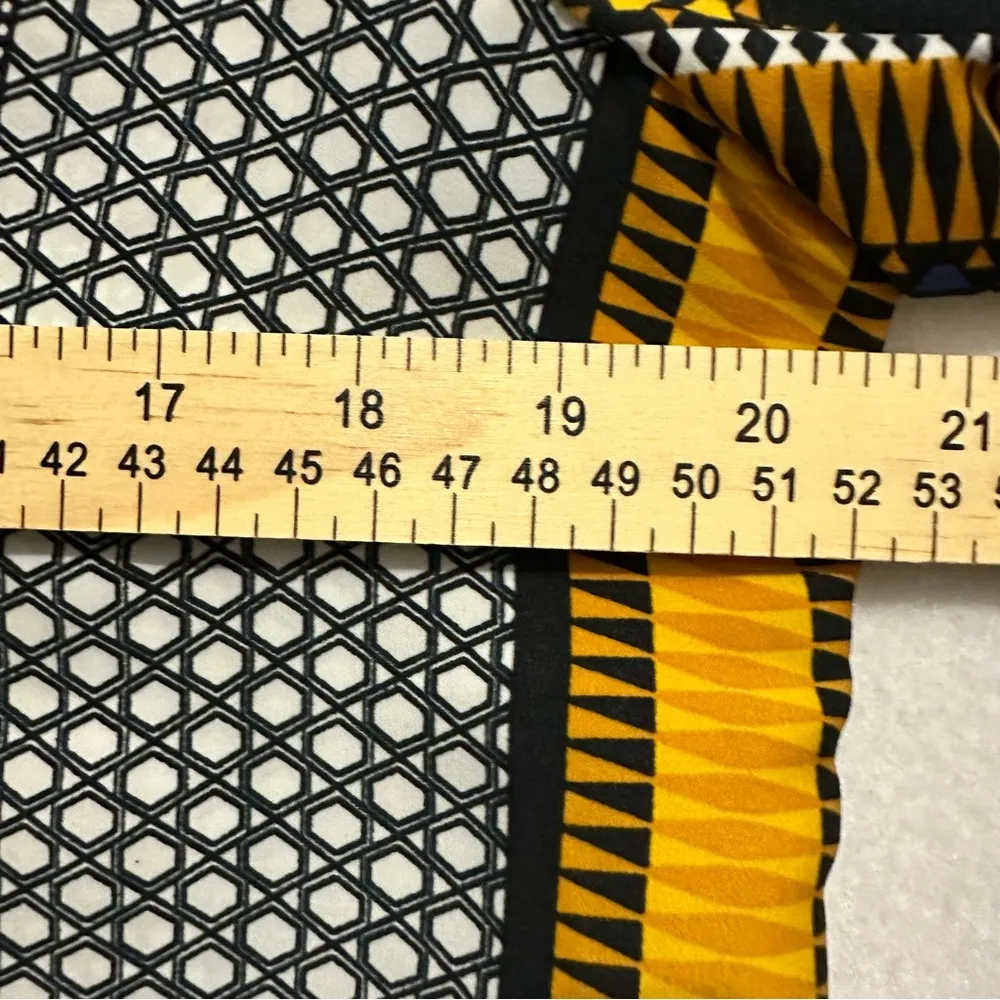 Zara Womens Moroccan Tunic Blouse Lightweight Multicolor 3/4 sleeve Size L - Image 4