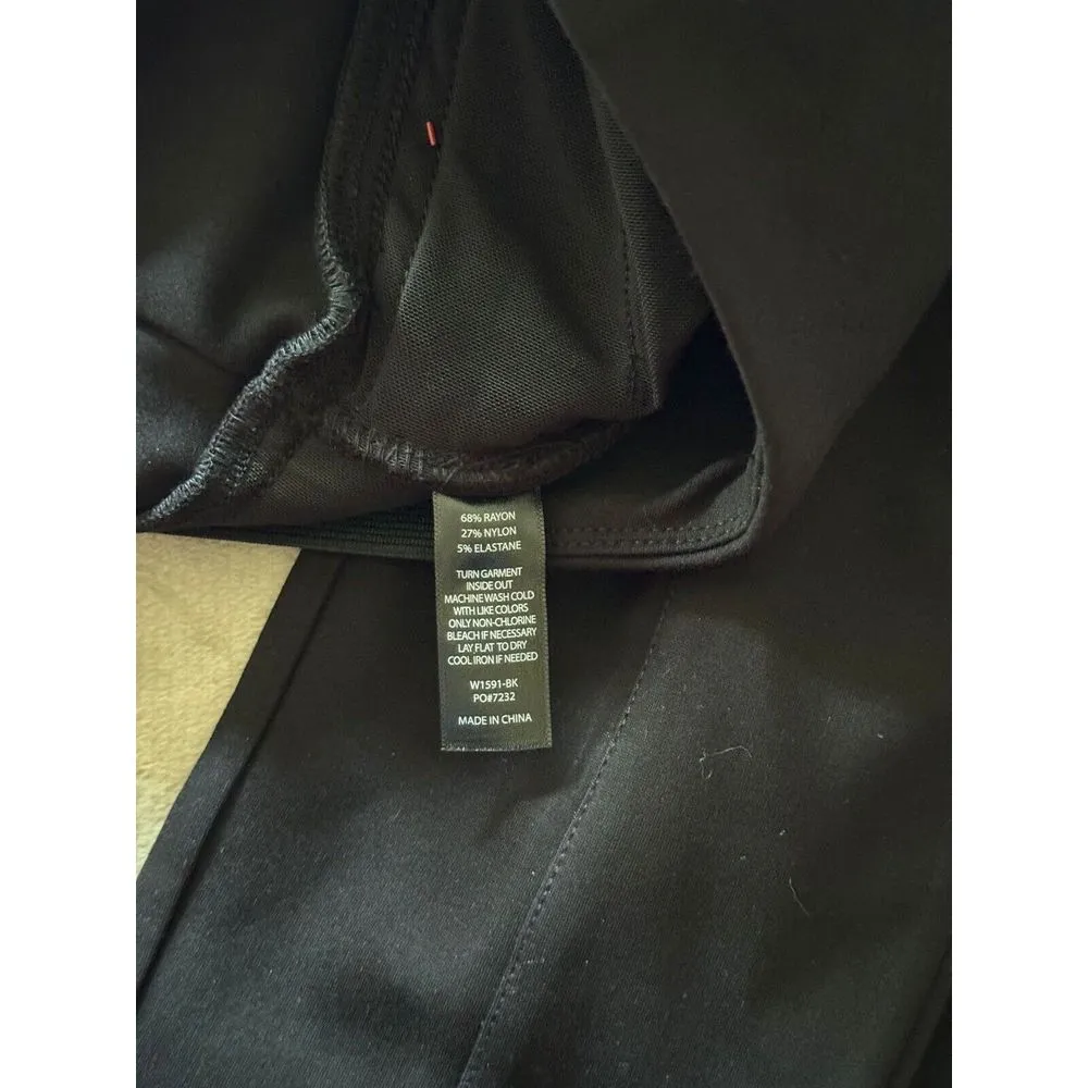 BETABRAND Womens Straight‎ Leg Black Pant Pockets Size Xsmall Petite - Image 8