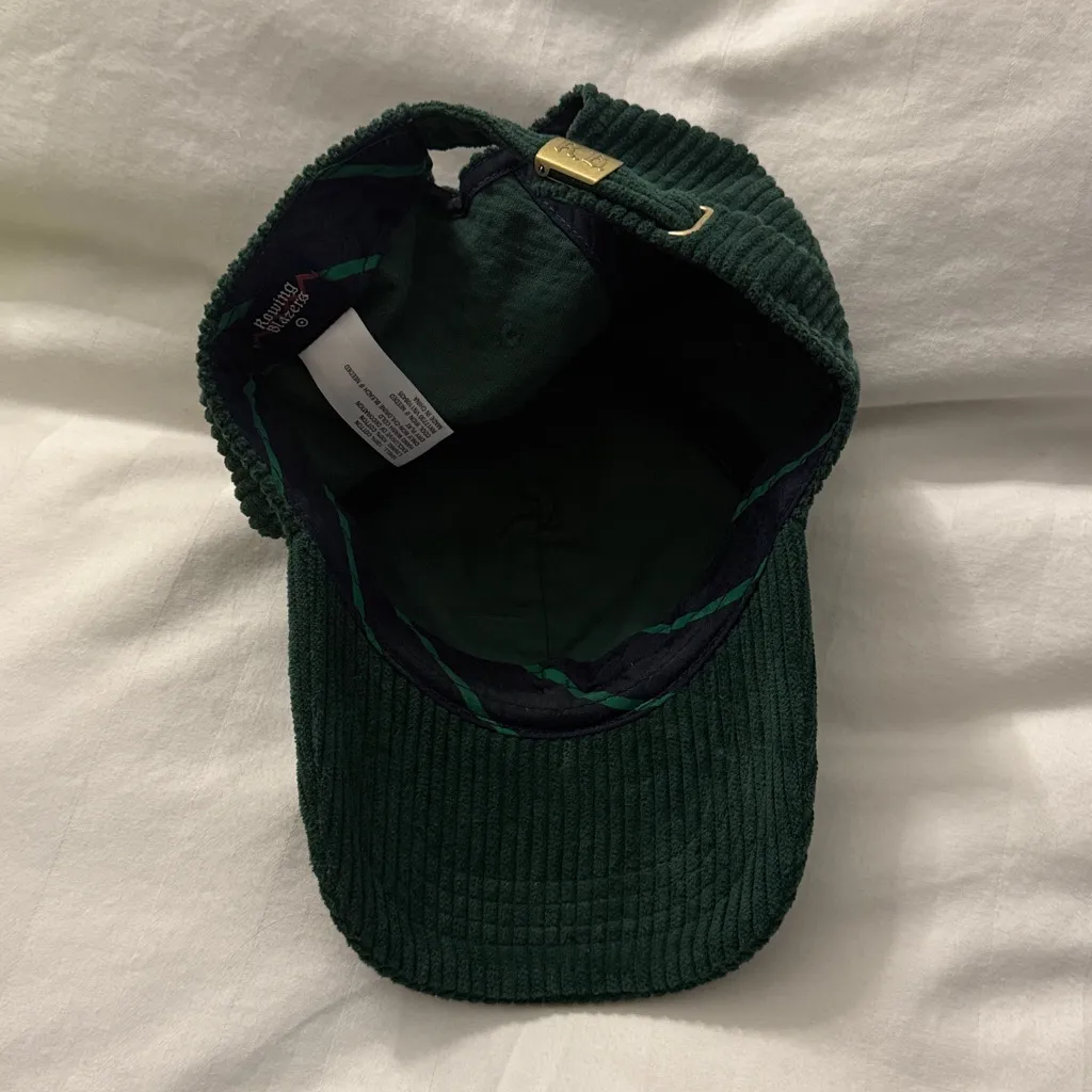 Rowing Blazers x Target Green Corduroy Logo Baseball Hat Fall Preppy Red Yellow - Image 6