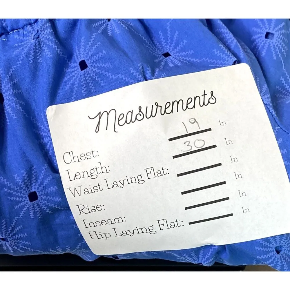 ZARA Off Shoulder Textured Eyelet Mini Sun Dress Balloon Sleeve Pockets M Blue - Image 8