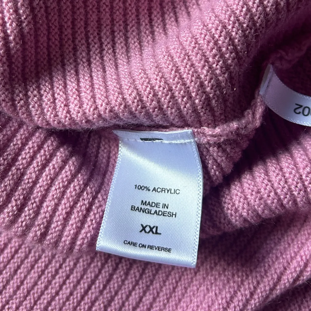 Pink Hi Low Oversized NY&C Sweater Size XXL - Image 5