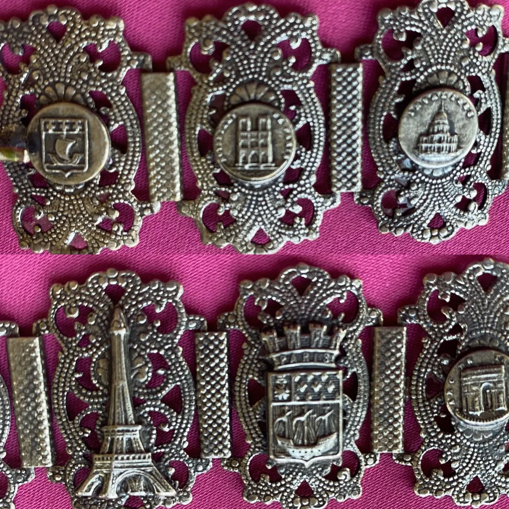 1923 Turkish Panel Paris World’s Fair Bracelet Silver - Image 8