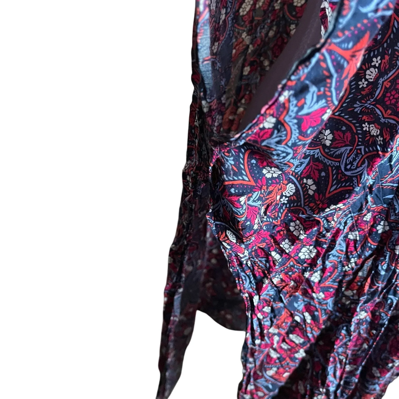 Torrid Women's 1/2 Gauze Duster Kimono Boho Bohemian‎ Hippie Long Colorful - Image 4