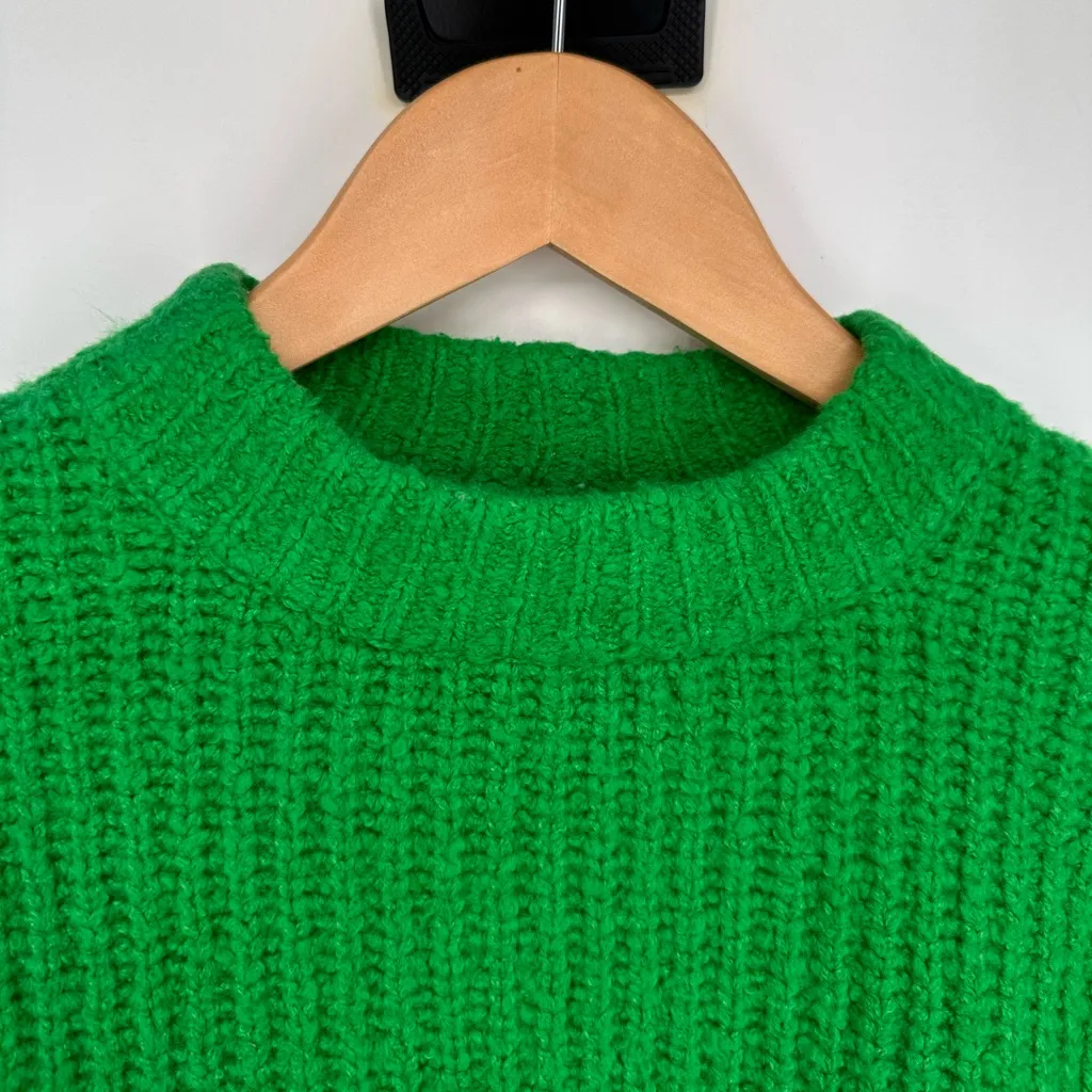 L’academie Sachiye Oversized Crewneck in Green size XS Long Sleeve Cozy Soft - Image 4