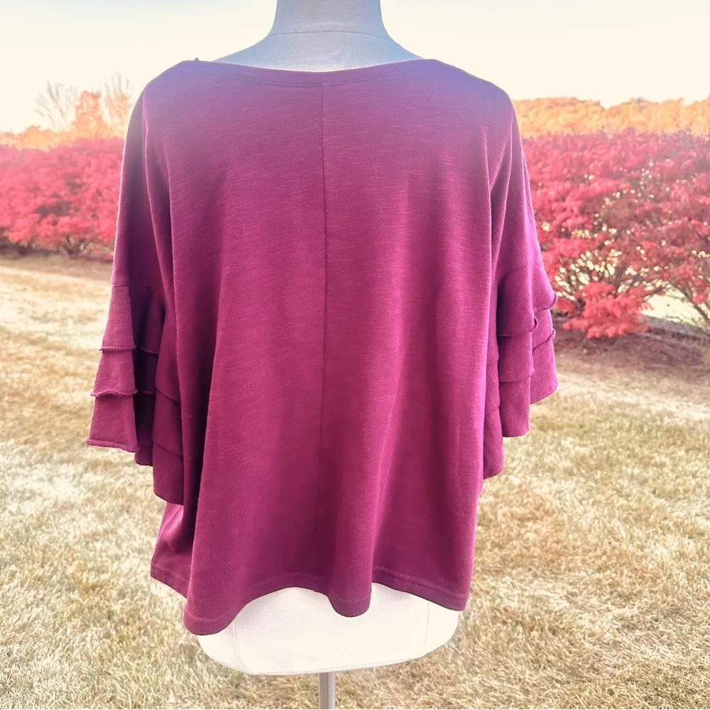 a.n.a A New Approach Deep Ruby Petite Top - Image 8