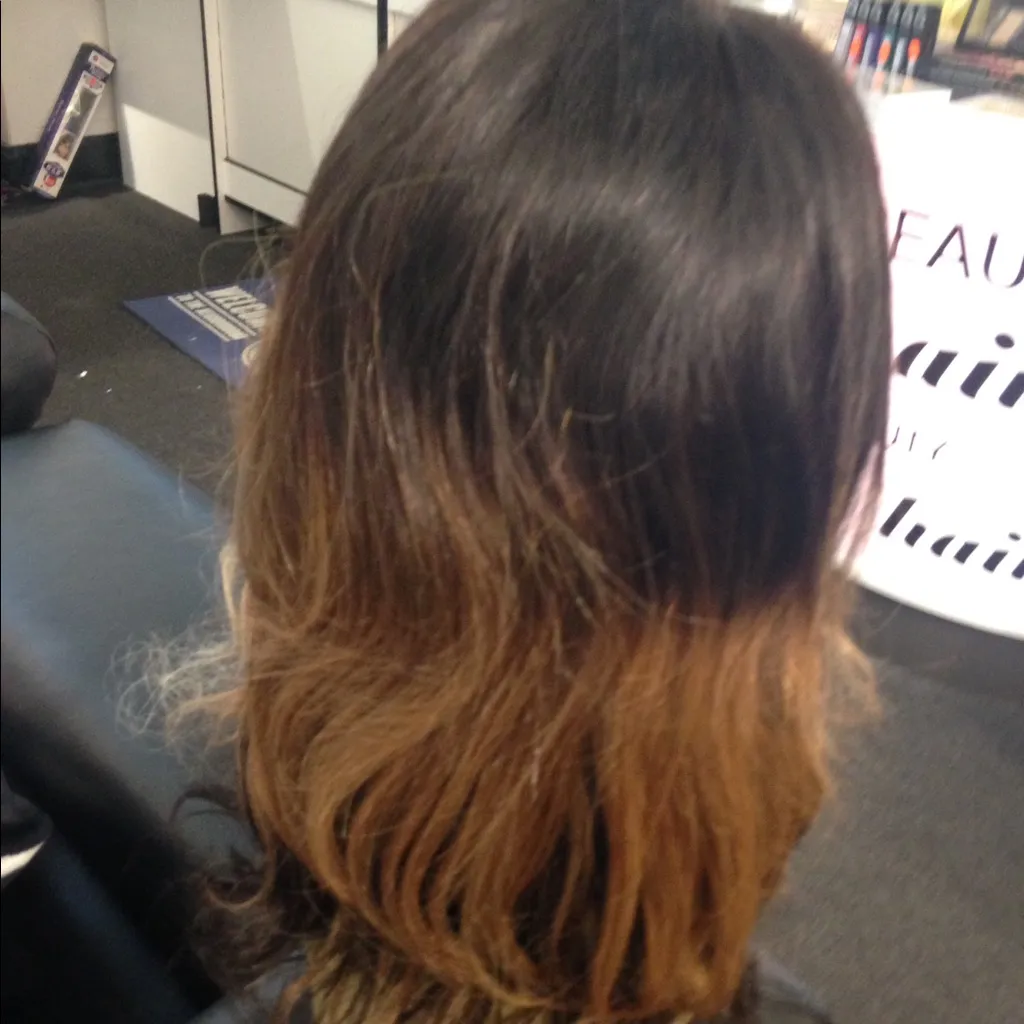 100% #Human #hair Wig Silky Ombré REAL HAIR WIG - Image 3