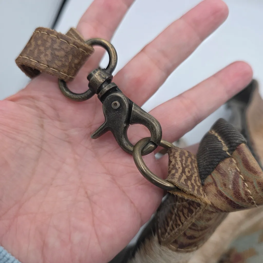 Myra Placid Beige Shoulder Bag Purse Tote Cowhair Aztec Tan Brown Western Grunge - Image 6