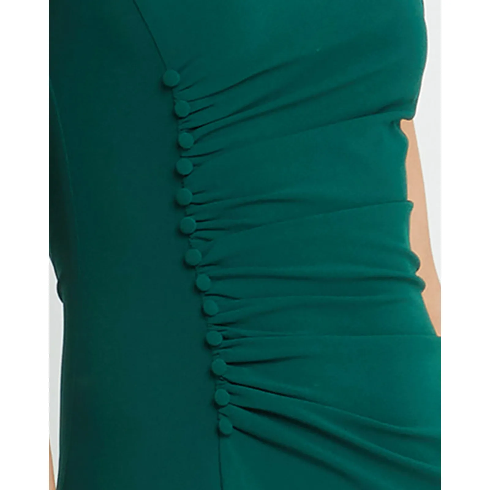 O.p.t Quinn Forrest Green Old Money Vintage Inspired Midi Dress Small - Image 8