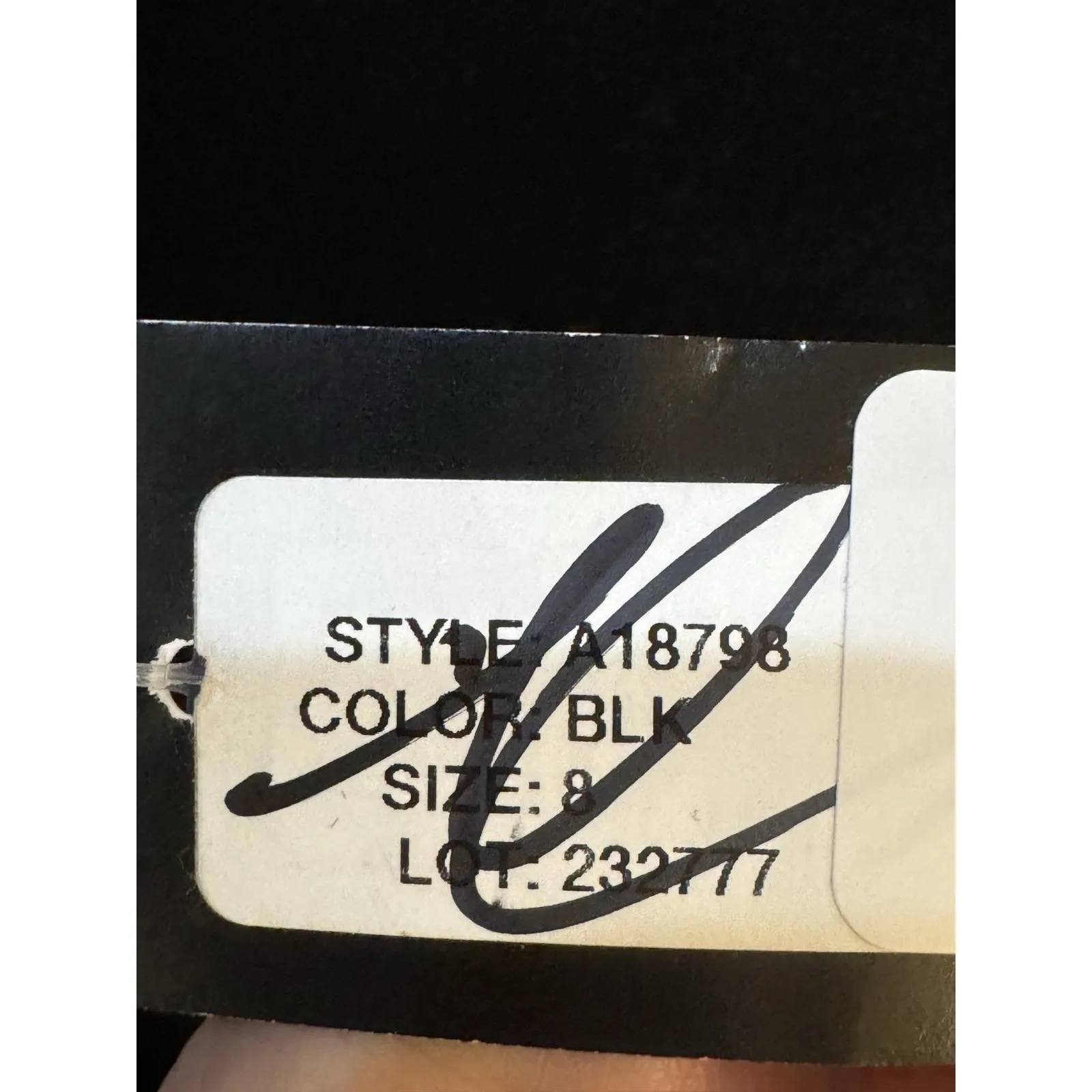 Betsy &‎ Adam Cutout One Shoulder Floor Length Gown Black $239 New Size 8 - Image 9