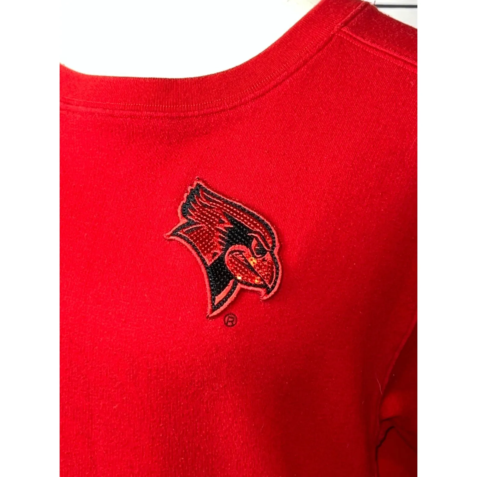 5th & Ocean Illinois State ISU Redbirds Small Victorias Secret Sweatshirt Sequin - Image 8