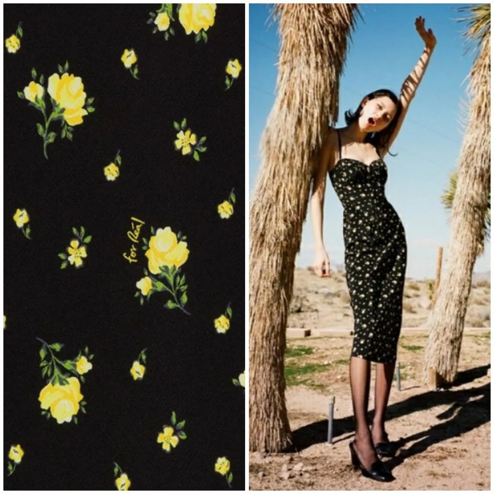 đź’•REALISATION PARđź’• Strapless Iris Dress ~ 100% Silk Florence Floral Print Small - Image 5