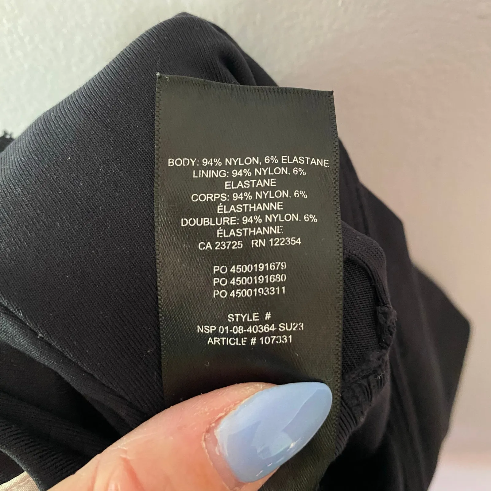 Aritzia Babaton Contour Black Long Sleeve One Piece Romper Active Women size XS - Image 9