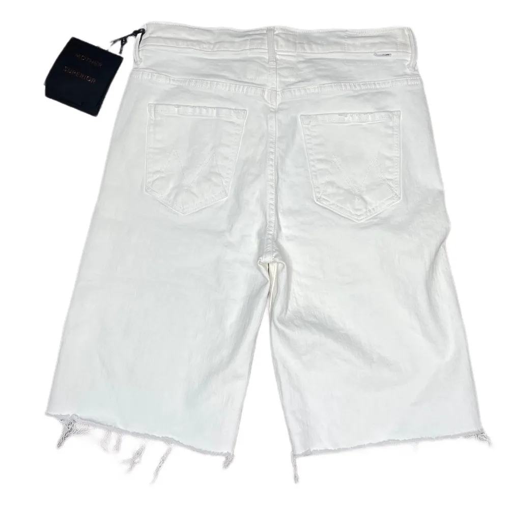 MOTHER The Undercover Knee Fray Short in Totally Innocent Women’s Sz 27 - Image 5