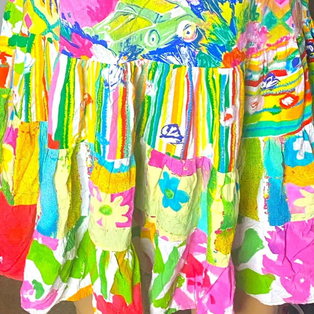 Vintage Jams World Tropical Print Mini
Dress - Multi-colored XS - Image 6