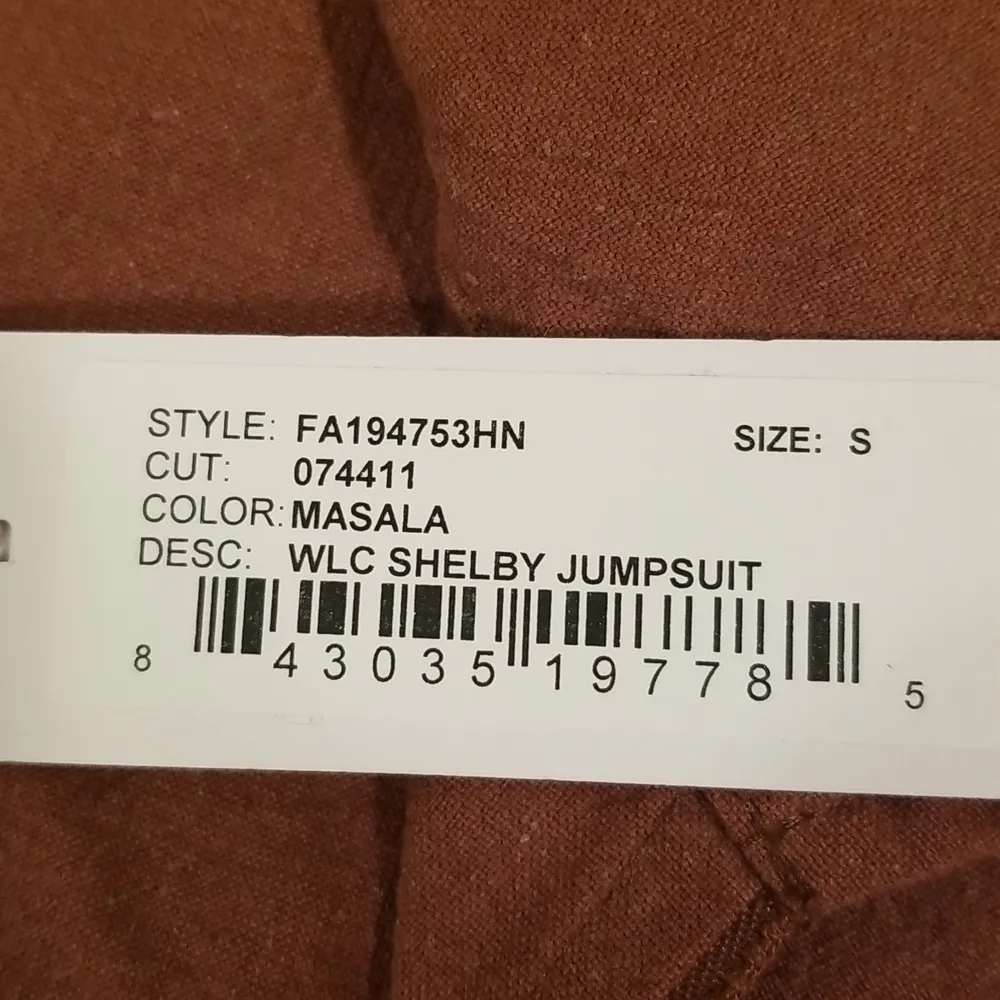 💕RACHEL PALLY💕 Winter Linen Canvas Shelby Jumpsuit ~ Masala Brown Small S NWT - Image 14