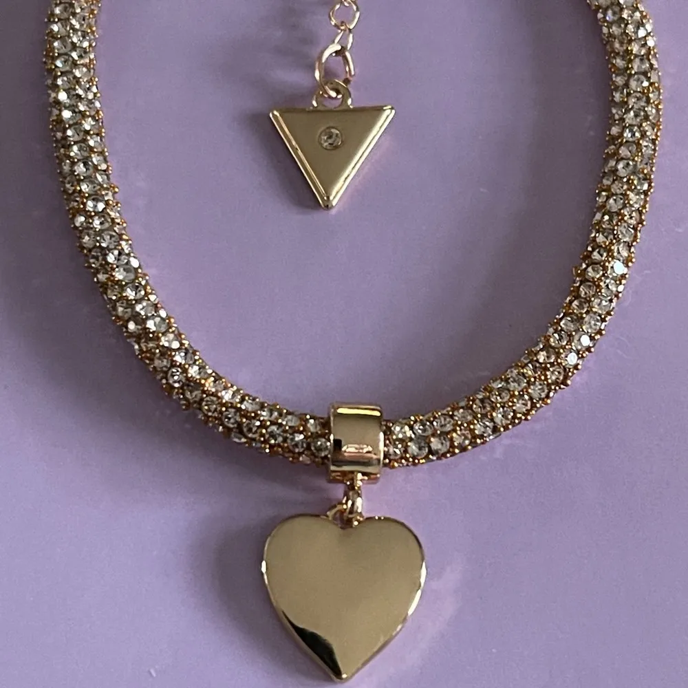 Heart Charm Sparkle Pavé Flex Bracelet - Image 2