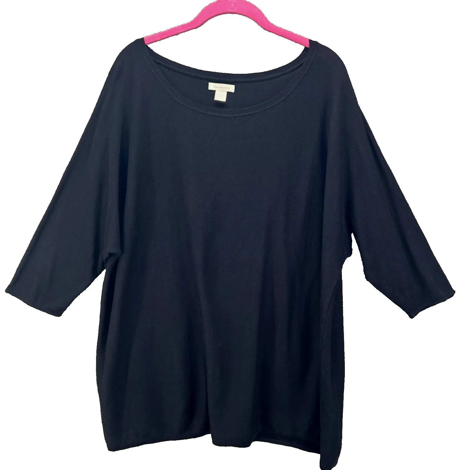 Garnet‎ Hill Silk Sweater Black Small - Image 2