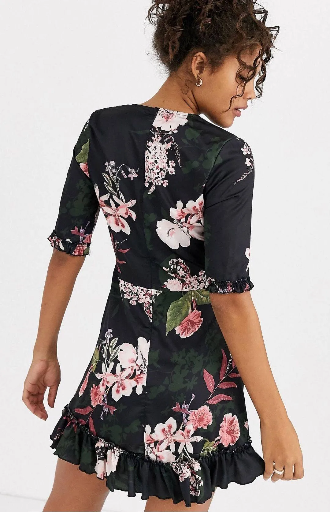 Parisian Tall Satin Tea dress - Image 3