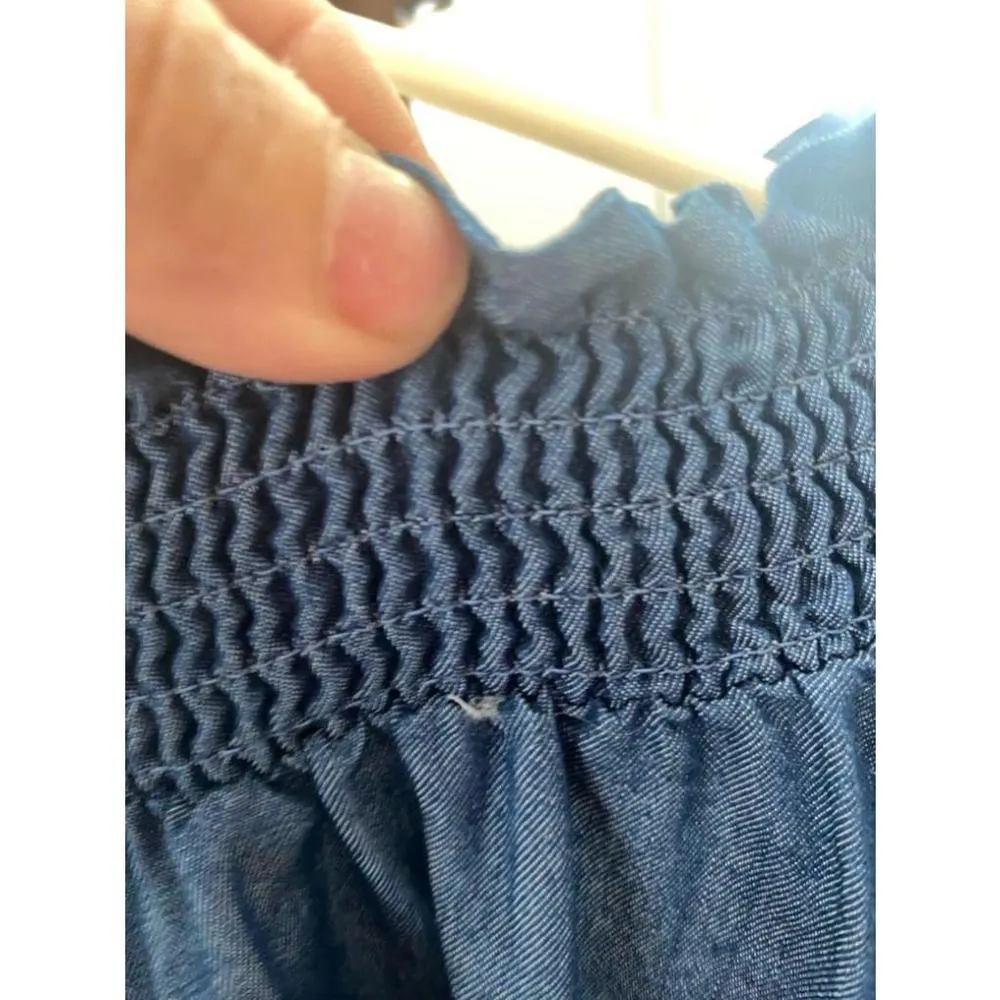 Women's Ashley Stewart Blue Cold Shoulder Blouse Size 22/24 - Image 3