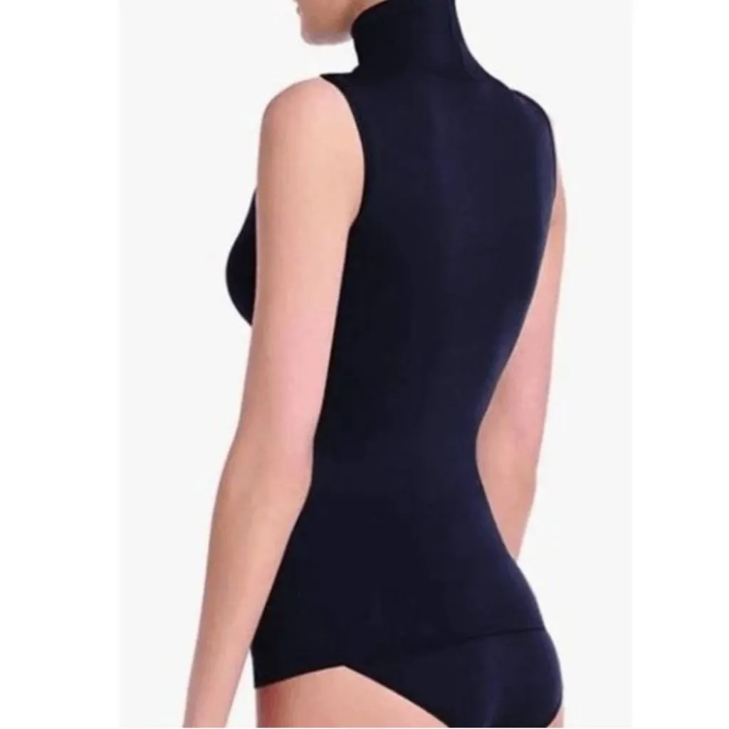 NWT Commando Minimalist Sleeveless Turtleneck in Black - Size: L/XL - Image 2