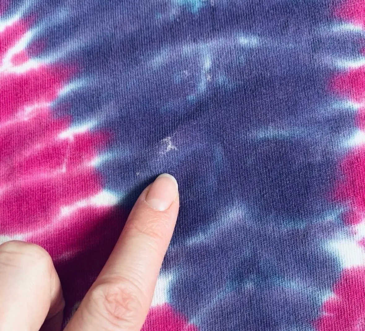 Unique Vintage Vintage handmade boho festival bright rainbow pride comfy tie dye top - Image 5