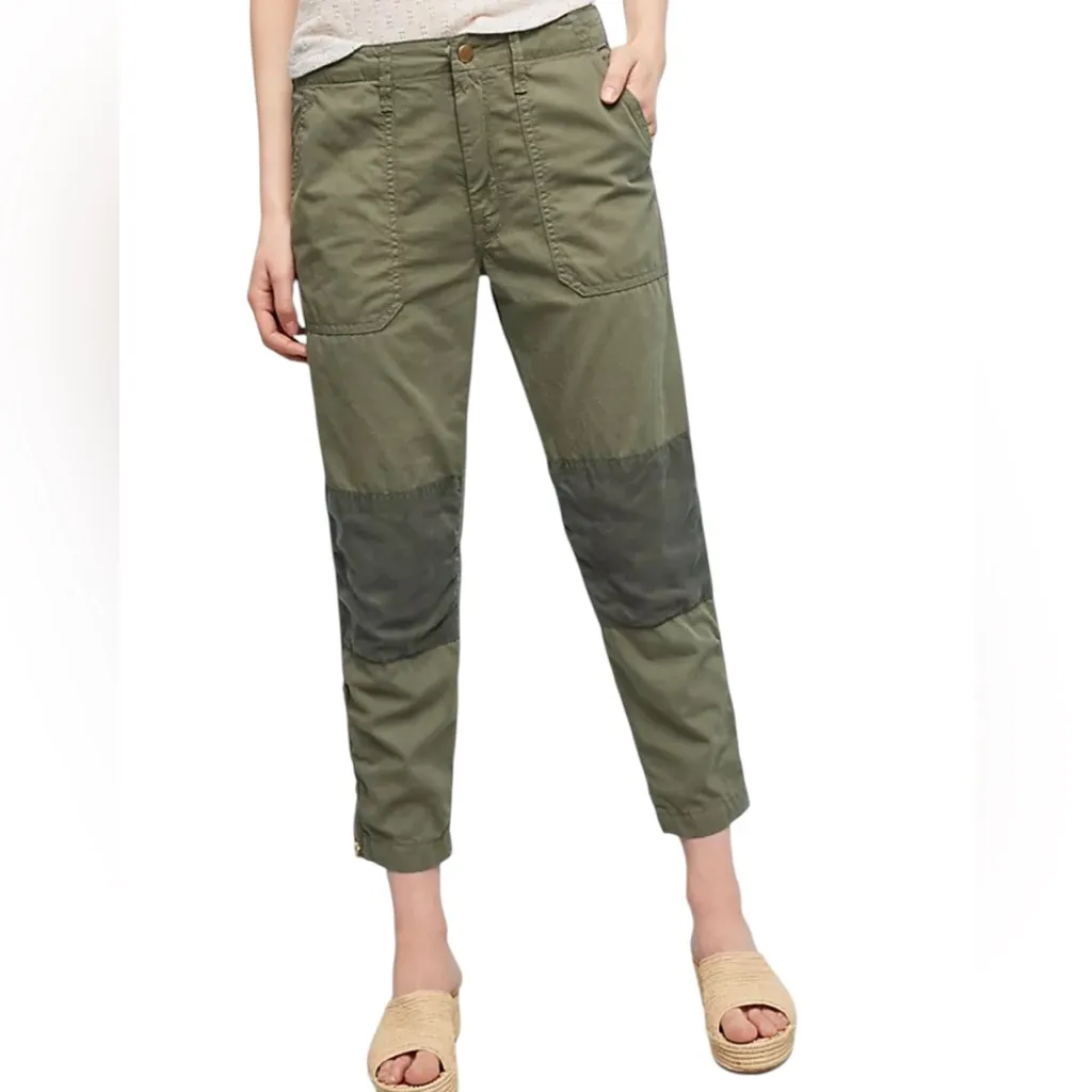 MOTHER The Army Racketeer Cargo Jeans Green Size 27 - Image 2