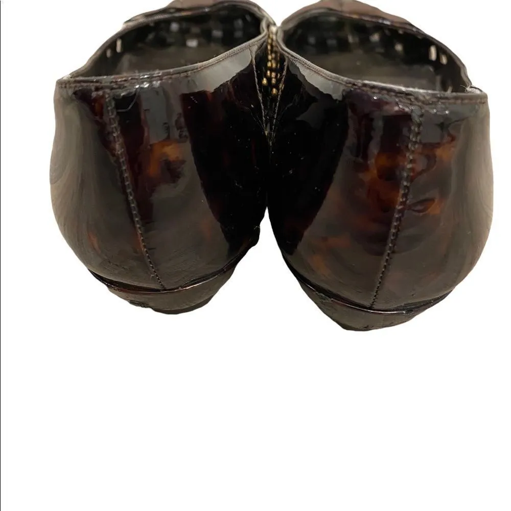 Stuart weitzman Womens Brown Slip On Kitten Heel Flats, Size 8.5 - Image 4