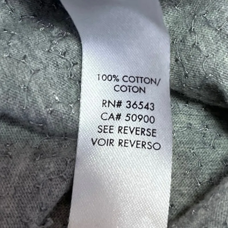 Calvin Klein Gray Silver Sequin Embellished Short Sleeve T Shirt Tee Top Size S - Image 5