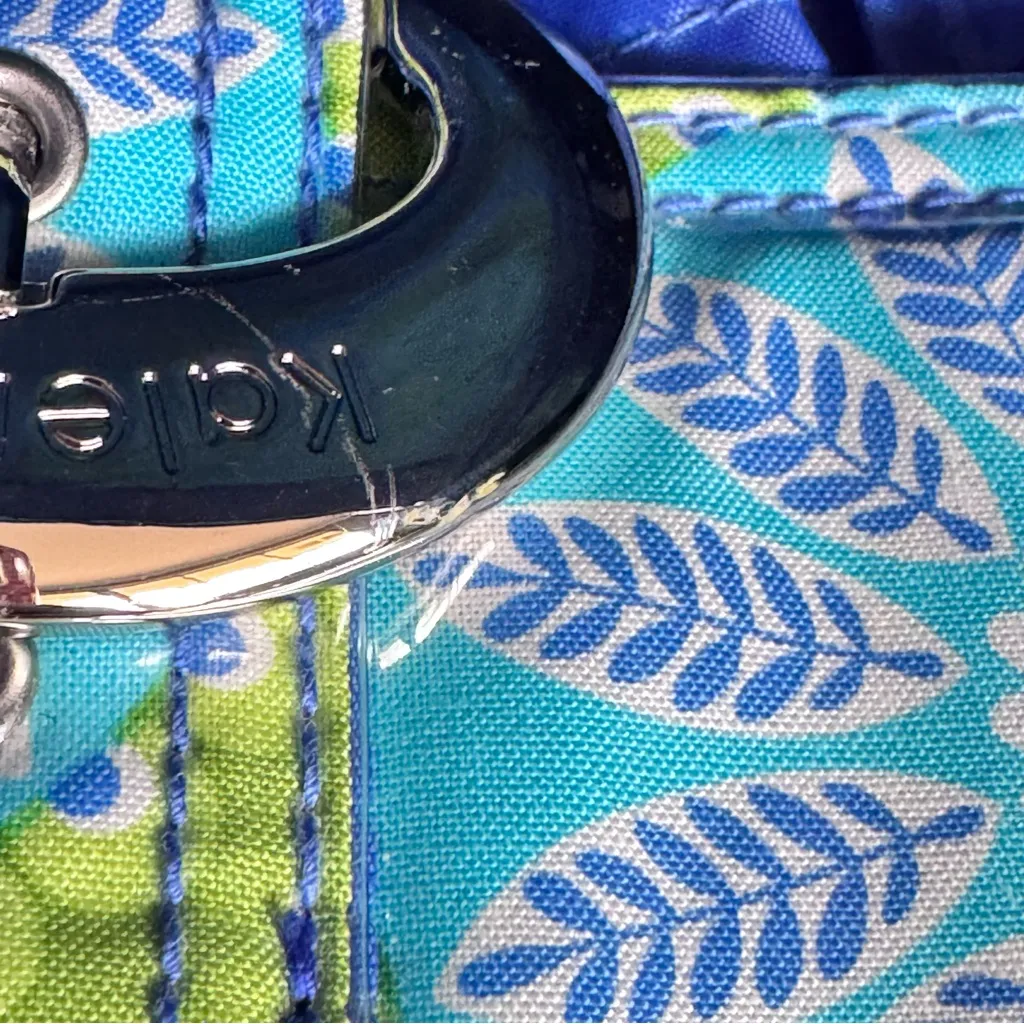 Kalencom New Orleans‎ Paisley Diaper Bag NEW Laminated Fabric Tote Blue Green - Image 12