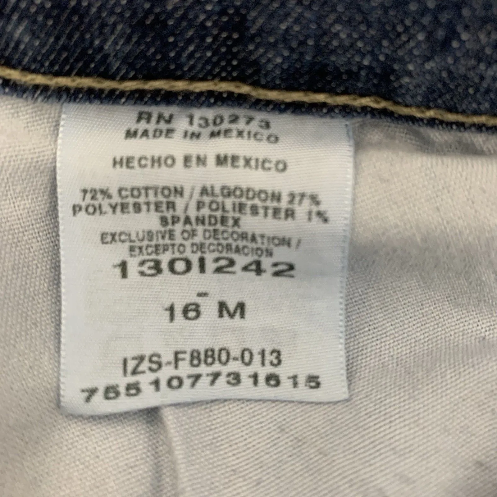 Riders By Lee Women's Size 16M Blue Relaxed Straight Leg Denim Jeans - Image 7