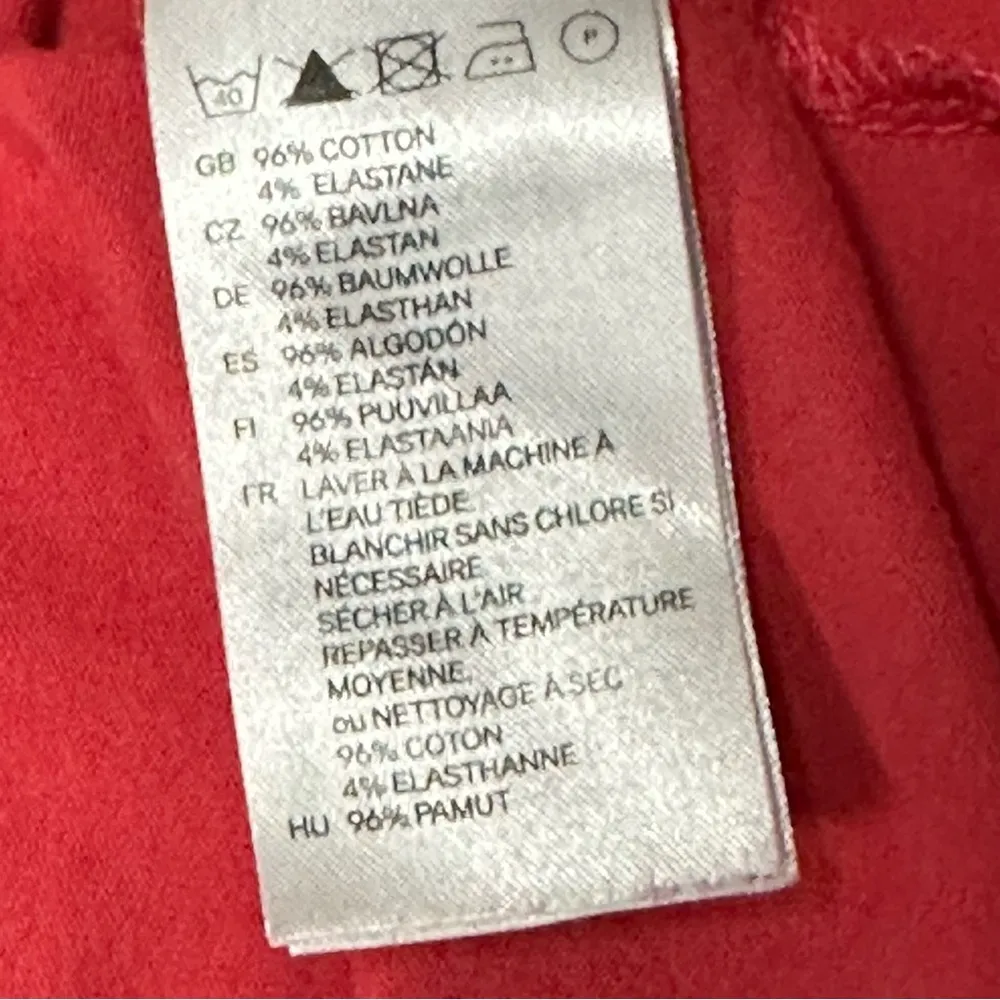 Mama Red Cotton Blend Henley Button Up Sleeveless Tank Mini Dress Womens Medium Size undefined - Image 7