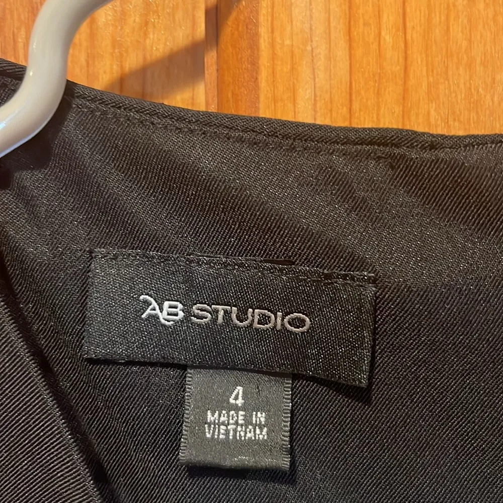 AB studio women’s black sleeveless dress size 4. . - Image 2