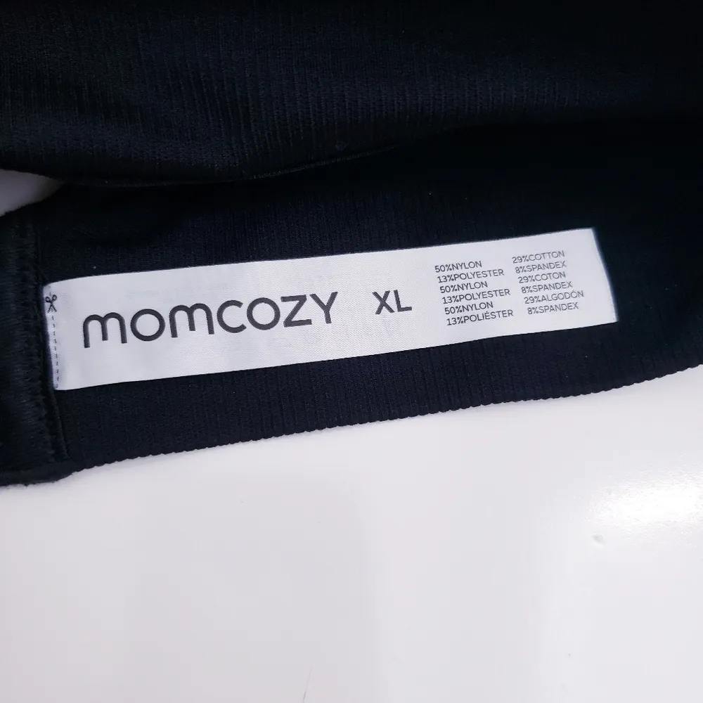 Momcozy Leppard Print Adjustable Nursing Bra Black Size XL - Image 9