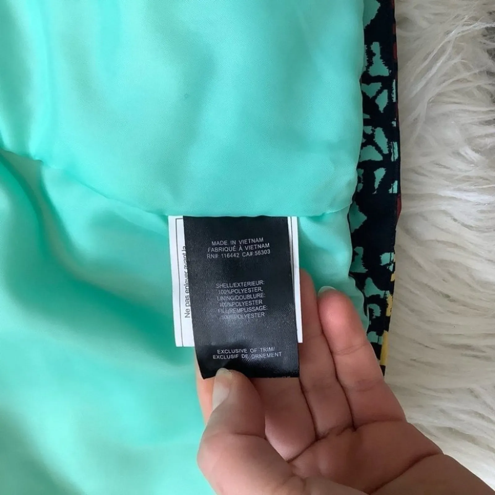 Aperture Size Medium M Intricate Funky Pattern Blue Snowboard Ski Coat Winter - Image 13