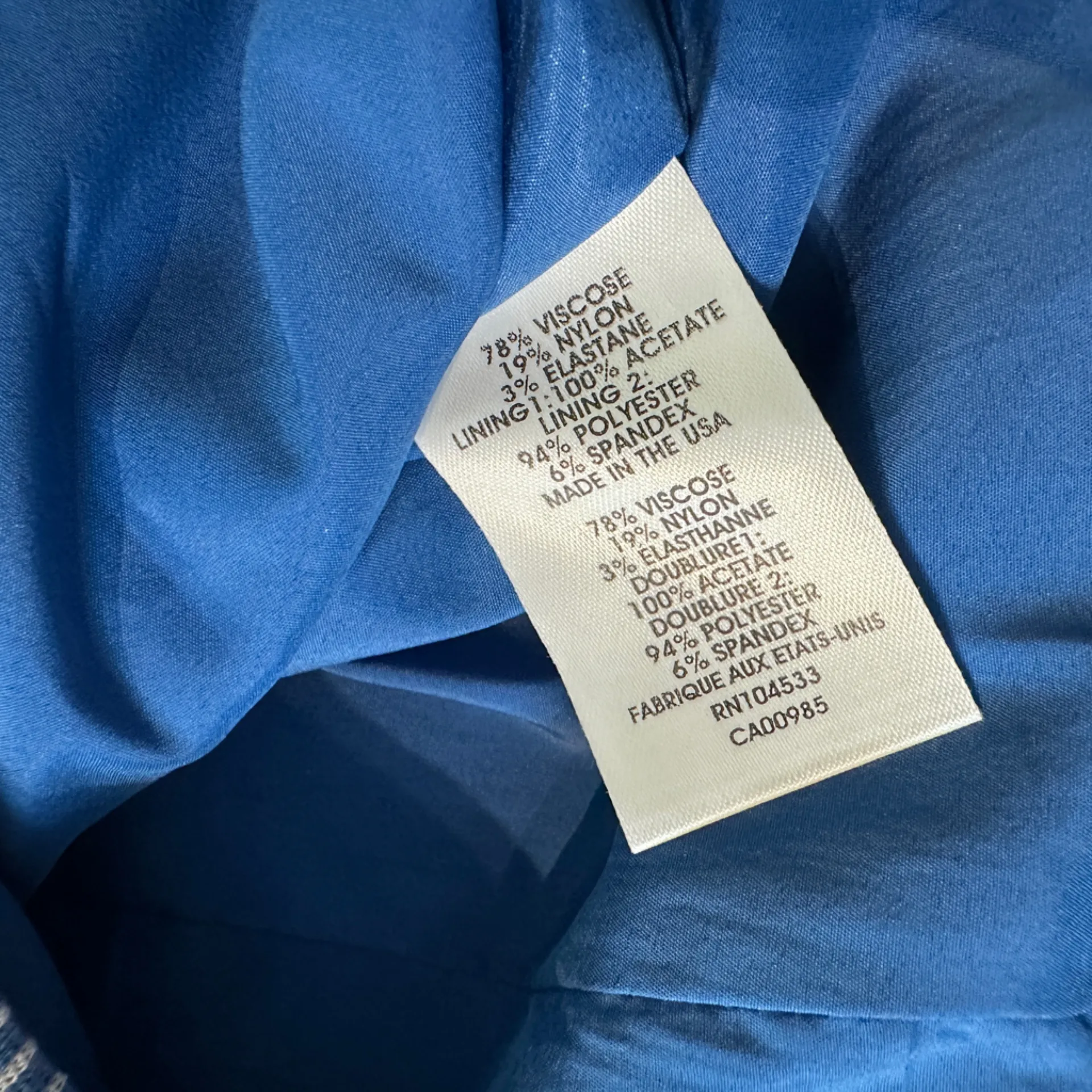 Nanette Lepore Blue White Striped Sleeveless Peplum Dress Belt 0 Classic Chic - Image 14