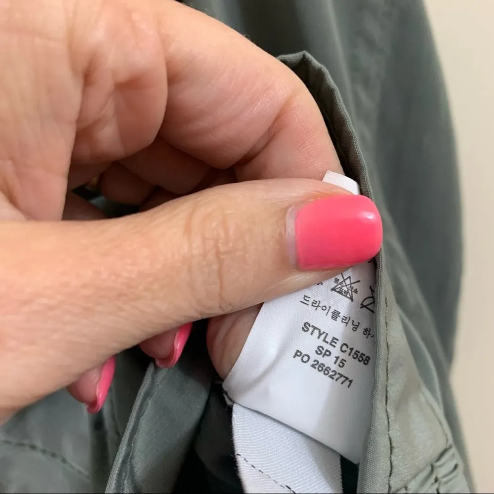 J Crew Utility Green Light Weight Jacket - Image 5