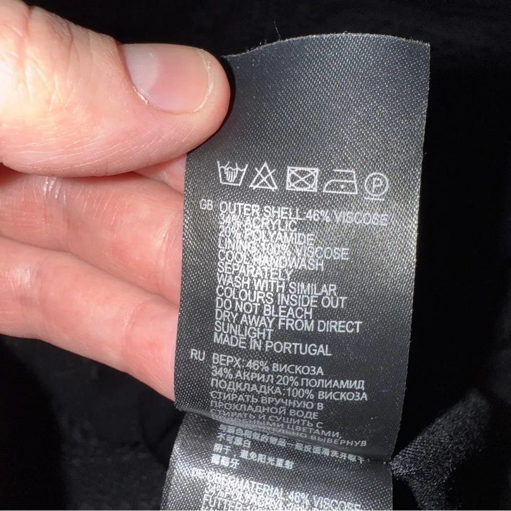 Reiss Ewelina Textured Black Long Sleeve Bodycon Knee Length Dress Sz 8 Back Zip - Image 6