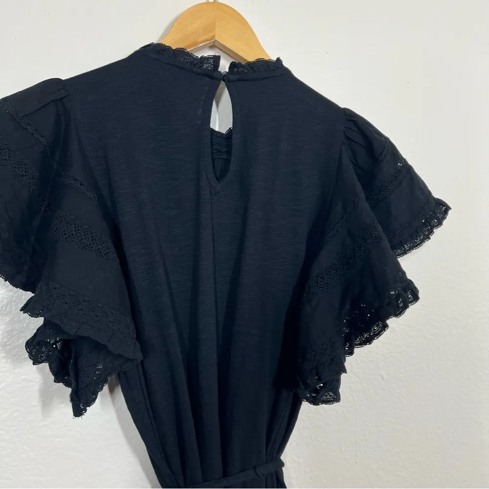 Boden Black Trim Detail Jersey Mini Dress Size 4 - Image 5