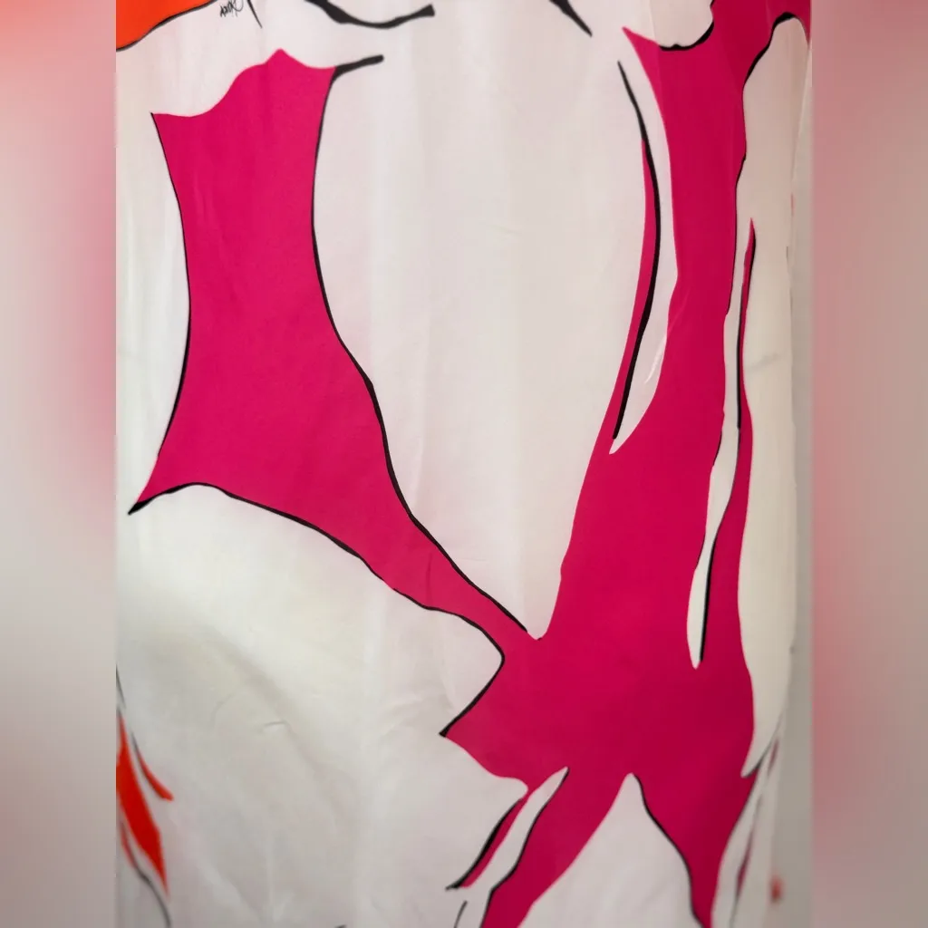 DIANE VON FURSTENBERG EDEN GARDEN FAB SILK DRESS GOWN Size 10 - Image 5