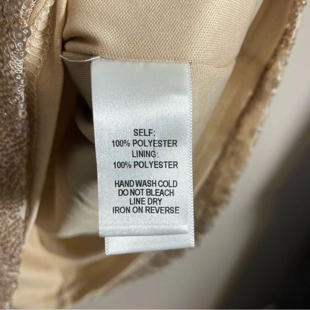 Lulus rose gold sequin skirt size XL - Image 6