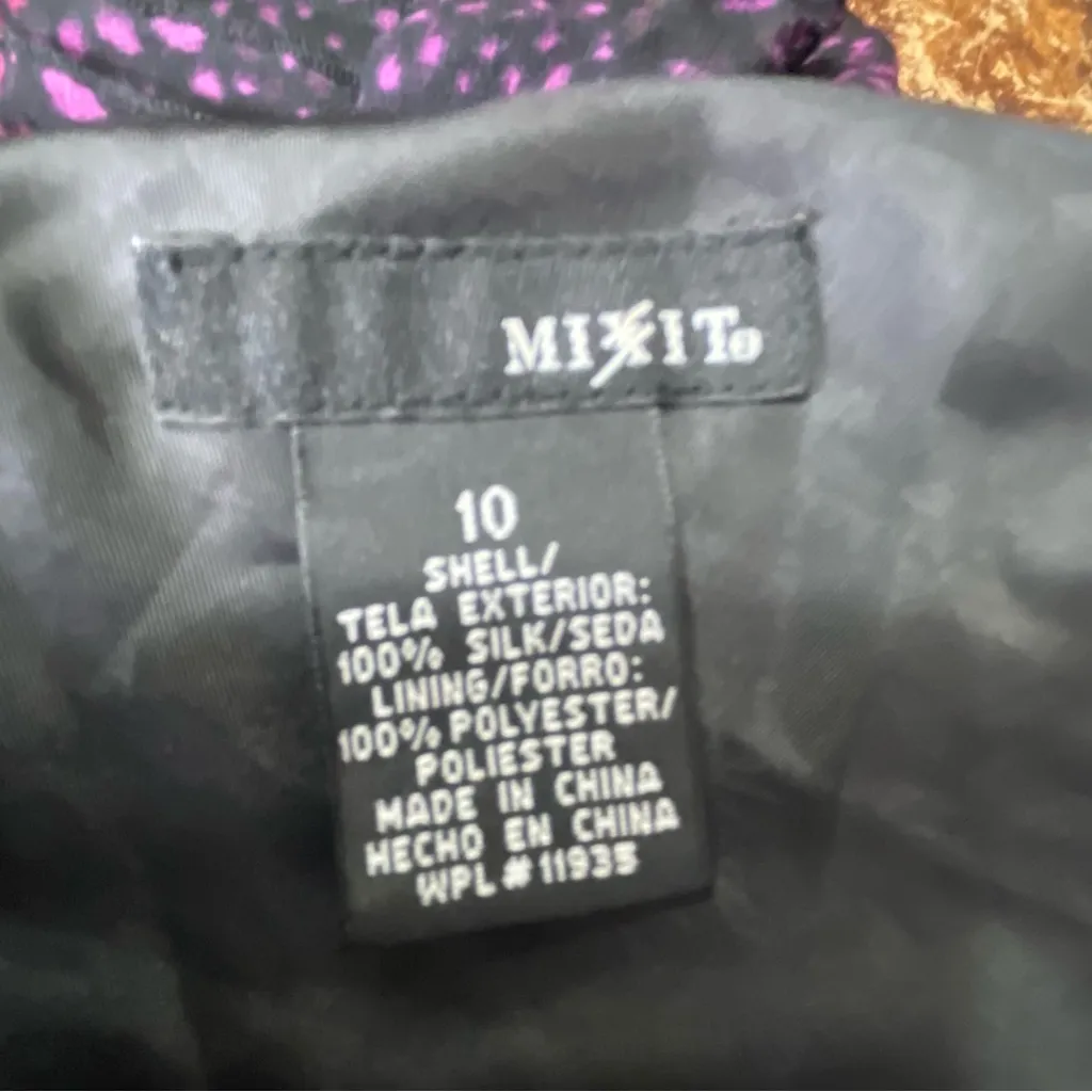 Vintage Y2K Fairy Midi Silk Dress Slip Boho Purple Paisley‎ Rosebud Straps 10 - Image 9